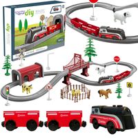 LOKOMOTYWA NA FARMIE Z ZWIERZĘTAMI  ZESTAW