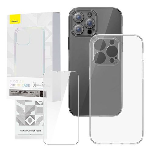 Etui i Szkło Corning DO iPhone 12 Pro Max Przezroczyste Baseus na Arena.pl