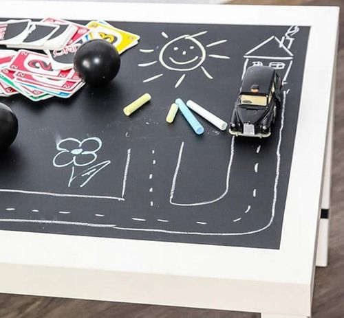 Tablica suchościeralna samoprzylepna kredowa duża dla dzieci 45x200 kredax5 na Arena.pl