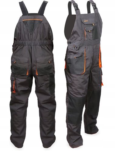 SPODNIE ROBOCZE rozm. 54 ogrodniczki POTRÓJNE SZWY na Arena.pl