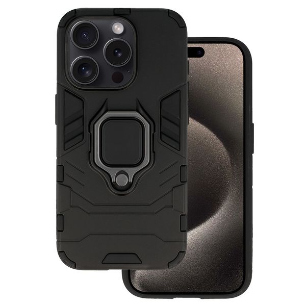 Ring Armor Case do Iphone 15 Pro Czarny zdjęcie 1