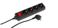 MicroConnect 4-way Schuko Socket on/off