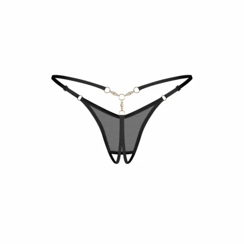 obsessive oxaria string black z regulowanymi paseczkami s/m na Arena.pl