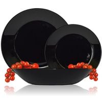 SERWIS OBIADOWY ZESTAW TALERZY NA 6 OSÓB SONIA FEST ITALIA 18 EL SZKŁO