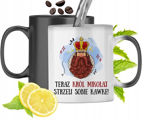 Kubek Magiczny Dla Mikołaja Zmieniający Kolor Z Nadrukiem Ze Zdjęciem na Arena.pl