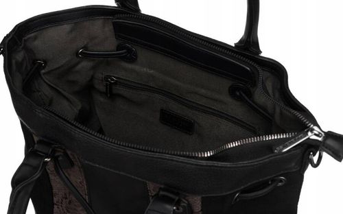 torba damska ze skóry ekologicznej z motywem skóry węża - david jones na Arena.pl