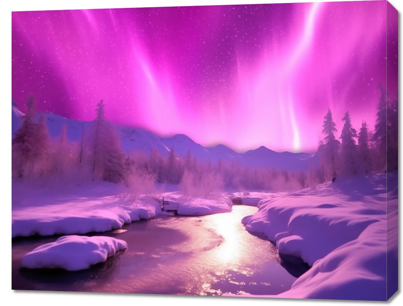 Obraz 90x70cm Aurora Nad Niebiem zdjęcie 1