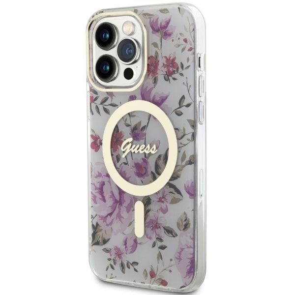Etui Guess do iPhone 14 Pro, Przezroczysty, MagSafe zdjęcie 2