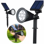 LAMPA SOLARNA Z CZUJNIKIEM OGRODOWA REFLEKTOR MOC