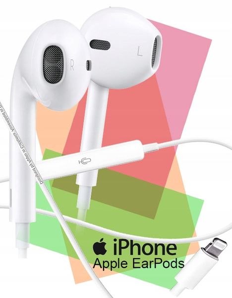 ORYGINALNE SŁUCHAWKI APPLE EARPODS LIGHTNING MMTN2ZM/A IPHONE XS 12 13 14 zdjęcie 12