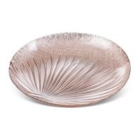 Patera dekoracyjna szklana BENA 28X4 jasnoróżowa