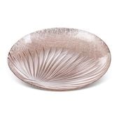 Patera dekoracyjna szklana BENA 28X4 jasnoróżowa