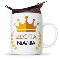 Dla Niani Opiekunki Kubek Złota Niania Prezent Z Nadrukiem Ze Zdjęciem