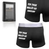 Bokserki Męskie Śmieszne z Nadrukiem Prezent dla Faceta Urodziny XL