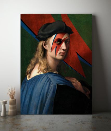 Obraz na płótnie david bowie stary portret pop art 70x100 cm na Arena.pl