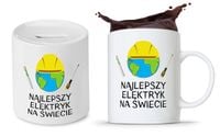 Zestaw Dla Elektryka Prezent Kubek + Skarbonka Z Nadrukiem Ze Zdjęciem