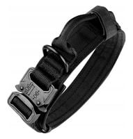 TAKTYCZNA OBROŻA DLA PSA MOCNA REGULOWANA KOŁNIERZ UCHWYT PIES POLICYJNY