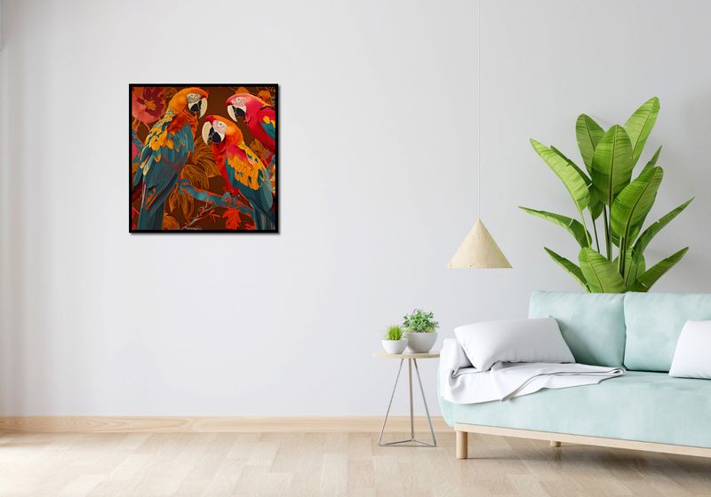 Plakat 70x70cm Kolorowe Ary zdjęcie 4
