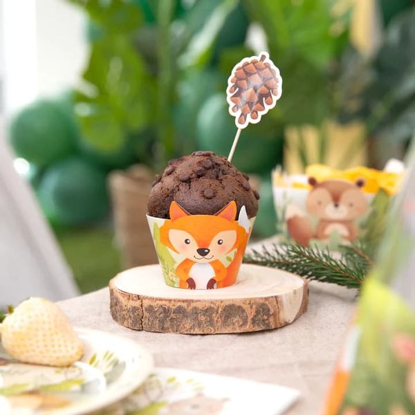 Papilotki do muffinek Leśni przyjaciele, 6 szt. zdjęcie 3
