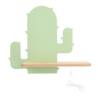 Cactus 1 lampa kinkiet 4W LED 4000K iq kids z przew zielony