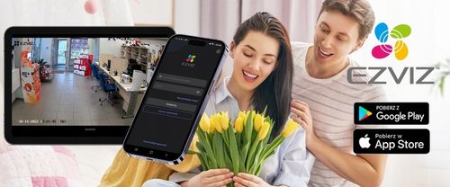 Kamera zewnętrzna z panelem solarnym obrotowa EZVIZ HB8 2K+ 4MP Kamera WiFi na Arena.pl