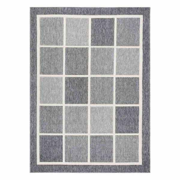 RUG/LU/WINK/SQUARES/GREY/80x150 zdjęcie 1
