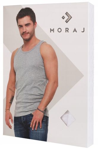 Gładkie PODKOSZULKI MĘSKIE 2 szt. Zestaw Podkoszulek Na Ramiączkach na Arena.pl