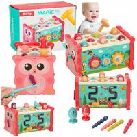 MAGICZNA SÓWKA EDUKACYJNA ZABAWKA MONTESSORI SORTER DLA DZIECI WBIJAK SOWA