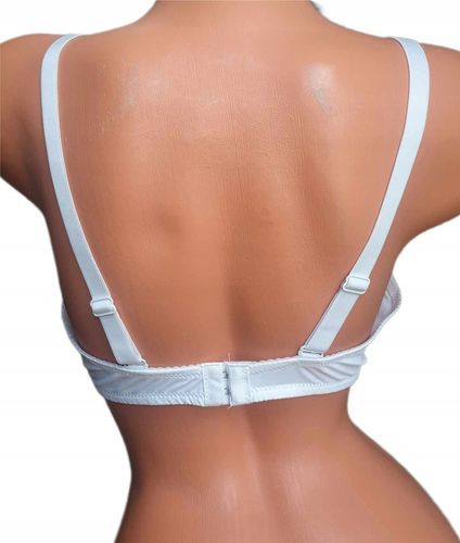 Biustonosz koronkowy stanik usztywniany zbierający z fiszbinami 90C kolory na Arena.pl