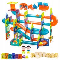 KONSTRUKCYJNE KLOCKI MAGNETYCZNE dla dzieci KULODROM TOR dla KULEK 188 el