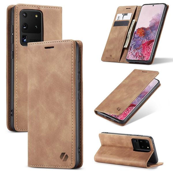 Spacecase Wallet Galaxy S20 Ultra Light Brown zdjęcie 7