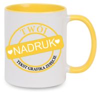 Kubek z nadrukiem zdjęcie grafika tekst logo prezent reklama Twój PROJEKT