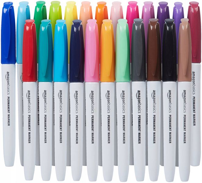 Marker permanentny wielokolorowy Basics 24 szt. zdjęcie 1
