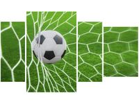 135CM 80 OBRAZ 4 ELEM PIŁKA BRAMCE ŚCIENNY