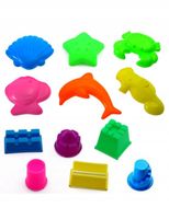 PIASEK KINETYCZNY 2KG BASEN + FOREMKI DUŻY ZESTAW