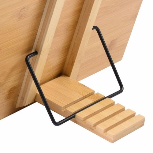 Stojak na książki, bambusowy, wymiary: 39 x 28 x 4,2 cm na Arena.pl