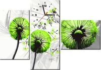 100CM 70CM ZEGAR 3 ELEM DMUCHAWCE KOLORZE LIMONKI ŚCIENNY OBRAZ