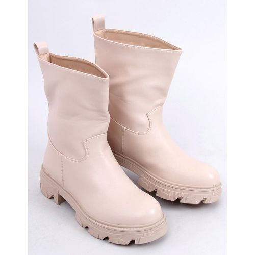 Botki z prostą cholewką Beige r.41 na Arena.pl