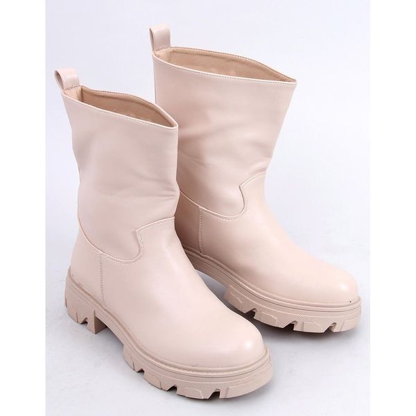 Botki z prostą cholewką Beige r.41 zdjęcie 5