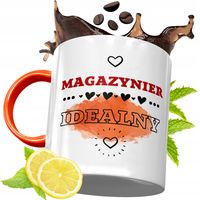 Kubek Pomarańczowy Dla Magazyniera Prezent Z Nadrukiem Ze Zdjęciem
