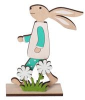 ZAJĄC ZAJĄCZEK WIELKANOCNY DREWNIANY OZDOBA FIGURKA