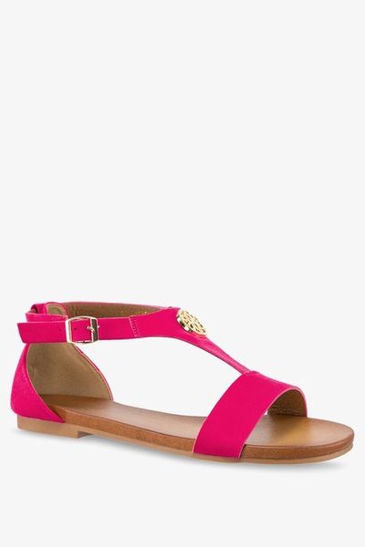 SANDAŁY DAMSKIE Z MODNĄ OZDOBĄ LEKKIE PŁASKIE Z ZAKRYTĄ PIĘTĄ NA LATO r 41 zdjęcie 4