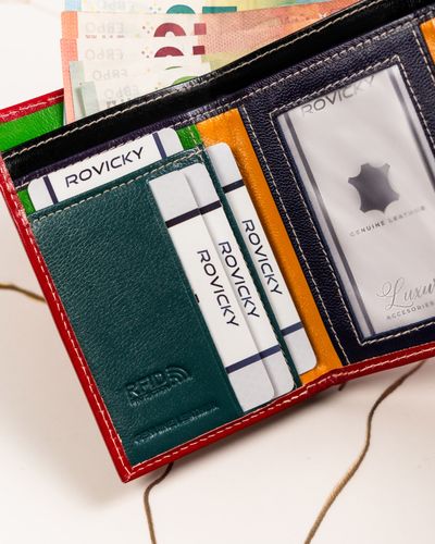 portfel damski skórzany rd-18-gcl-6097 red-multi2 na Arena.pl