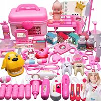 DUŻY ZESTAW LEKARSKI MAŁY LEKARZ DOKTOR W WALIZCE DENTYSTA AKCESORIA 75 EL