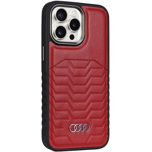 Audi Synthetic Leather MagSafe iPhone 14 Pro Max 6.7" czerwony/red hardcase na Arena.pl
