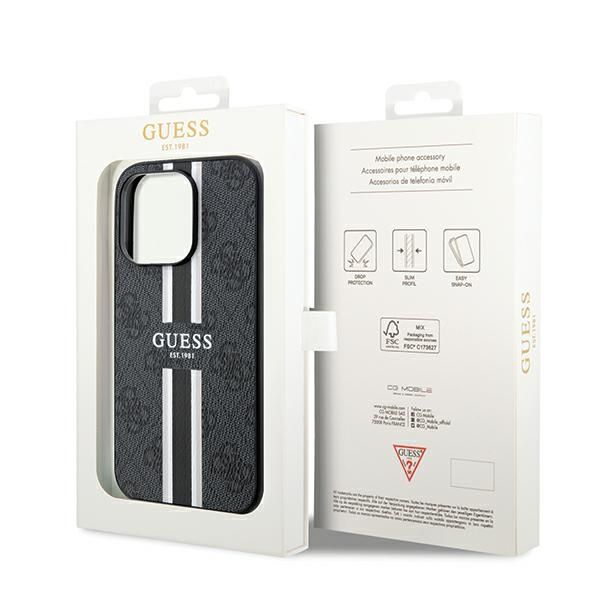 Etui Guess do iPhone 15 Pro Max, Czarny, MagSafe zdjęcie 8