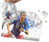 PUZZLE - KYLIAN MBAPPE WZORY DLA MAŁEGO PIŁKARZA 35el + WORECZEK
