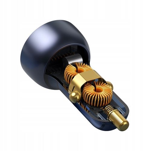 BASEUS MOCNA ŁADOWARKA SAMOCHODOWA ZASILACZ USB-A USB-C 65W Z KABELEM USB-C na Arena.pl