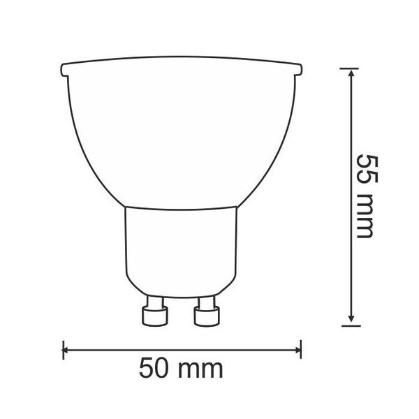 Żarówka LED 209849 Polux GU10 reflektor 3,5W 250lm 230V biała zimna zdjęcie 3