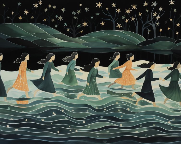 Plakat 76x60,5cm Nocna Procesja zdjęcie 1